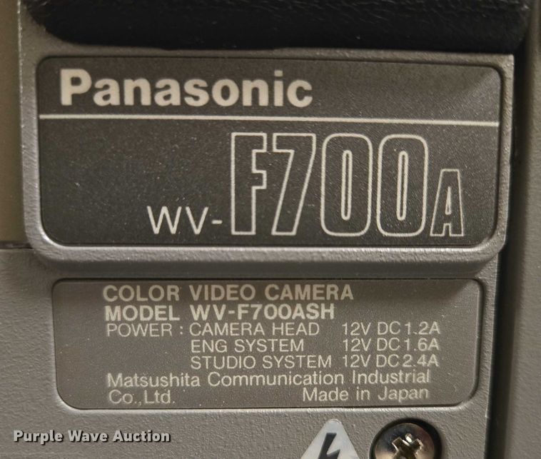 image for item ES2916 (2) Panosonic WV-700ASH cameras
