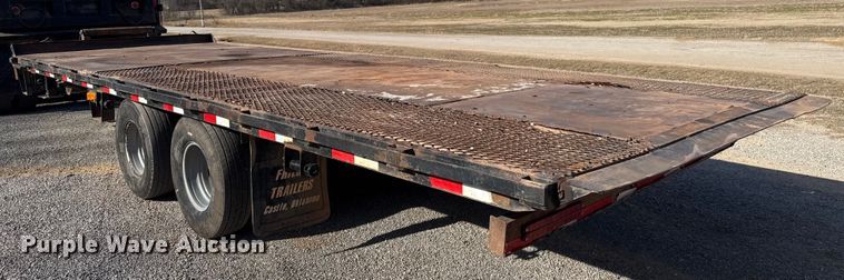 image for item ES5796 2014 Friesen Trailers LLC GN-25-H tilt deck equipment trailer