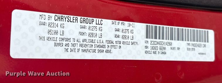 image for item ES8575 2012 Dodge Charger 