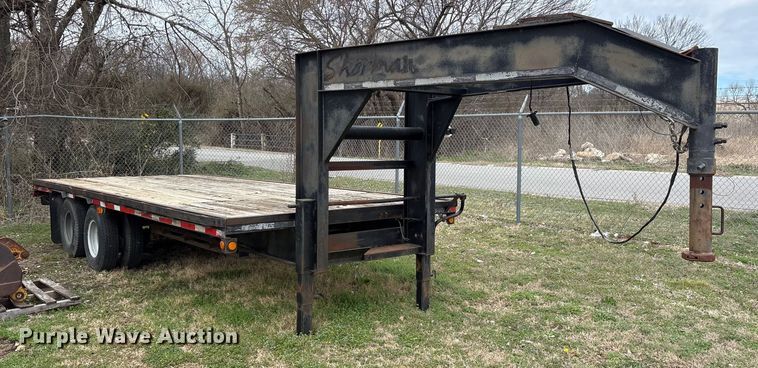 image for item ES8577 1997 Brown flatbed trailer