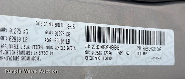 image for item ES8579 2015 Dodge Charger 