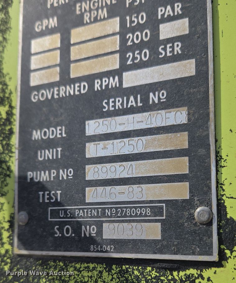 image for item ET1279 2002 International MA035 pumper fire truck