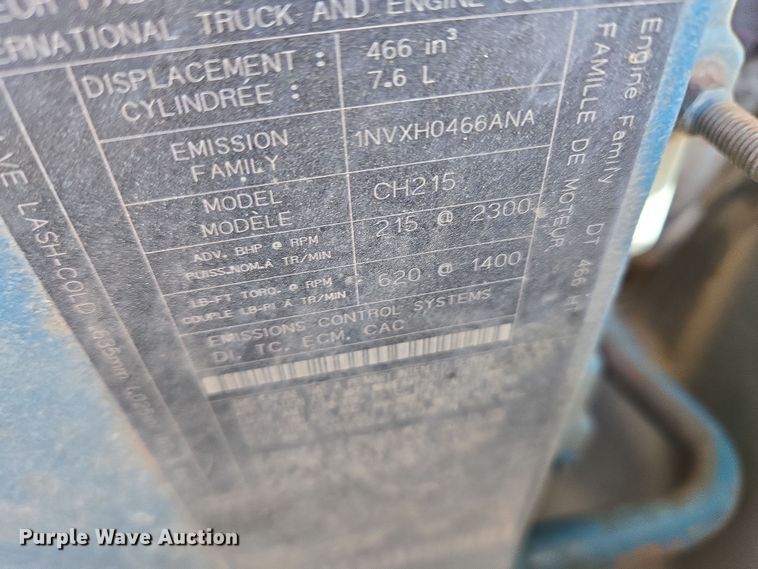 image for item ET1279 2002 International MA035 pumper fire truck