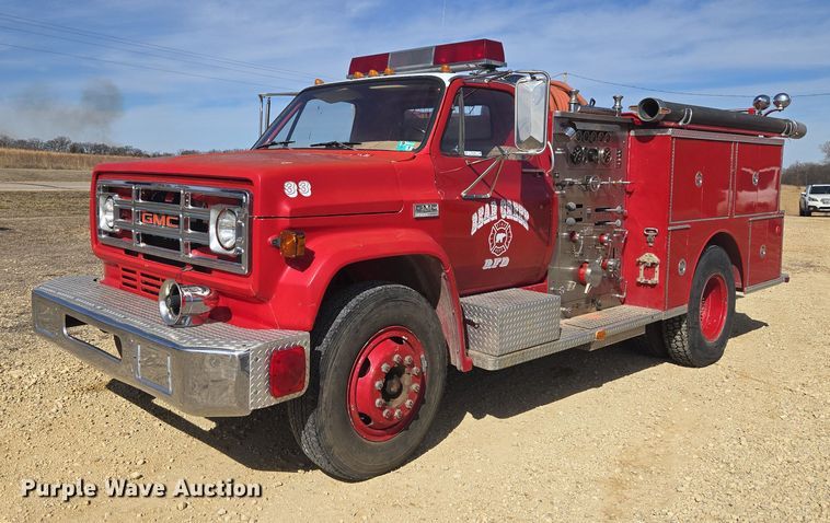 image for item ET1280 1978 GMC 6500 fire truck