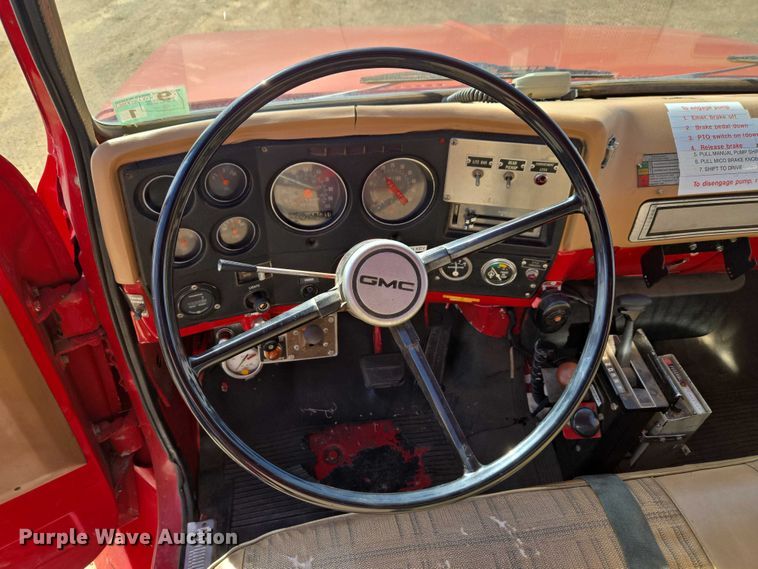 image for item ET1280 1978 GMC 6500 fire truck