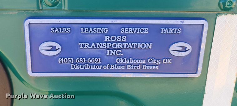 image for item ET1292 2016 Blue Bird Bb Conventional school bus
