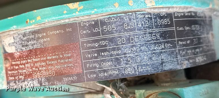 image for item ET1508 Onan 125DGER generator