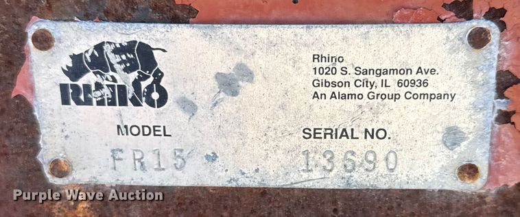 image for item ET1543 Rhino FR15 rotary mower