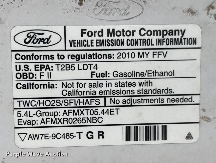 image for item ET1546 2010 Ford F150 Crew Cab pickup truck