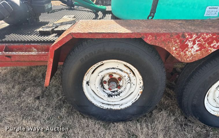 image for item ET1549 1977 Shop built equipment trailer