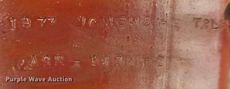 image for item ET1549 1977 Shop built equipment trailer