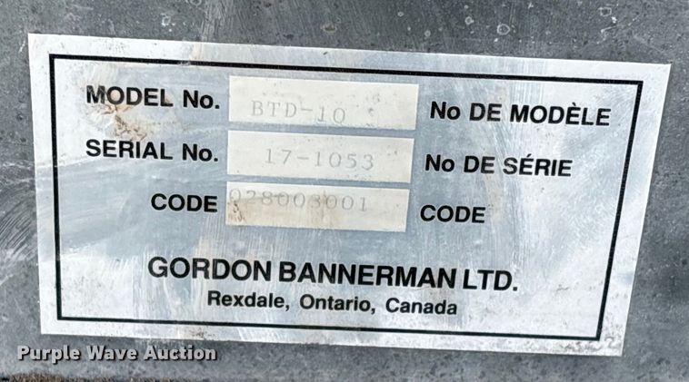 image for item EU4047 Bannerman BTD-10 top dresser spreader