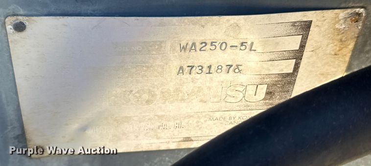 image for item EU4062 Komatsu WA250-5L wheel loader