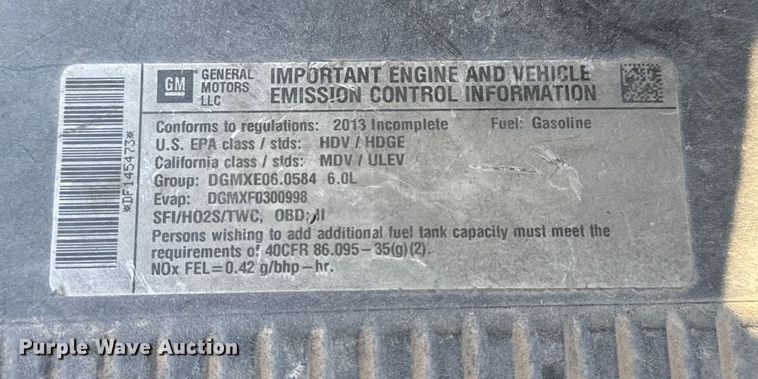 image for item EU4065 2013 Chevrolet Silverado 3500HD utility bed pickup truck