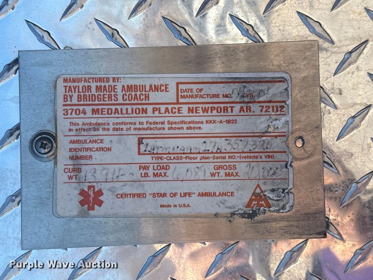 image for item EU4072 2007 International 4300 ambulance