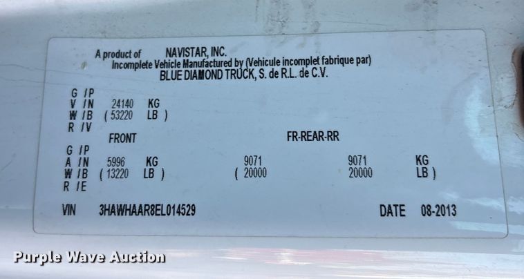 image for item EU4078 1984 International 7400 dump truck