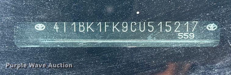 image for item EV2683 2012 Toyota Camry 