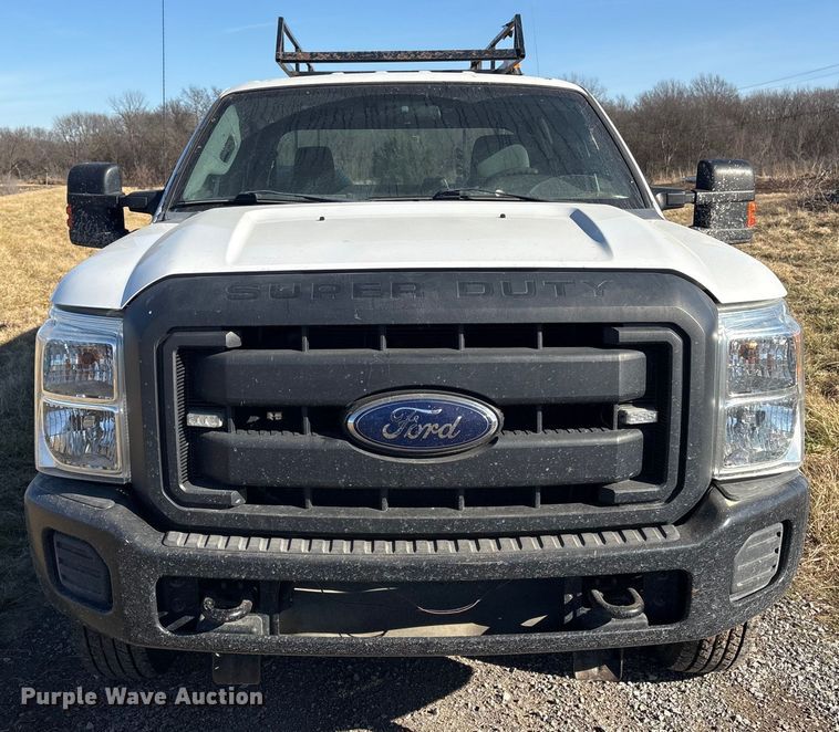 image for item EV2684 2013 Ford F250 Crew Cab utility bed pickup truck