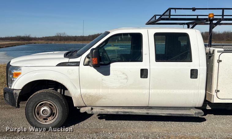 image for item EV2684 2013 Ford F250 Crew Cab utility bed pickup truck