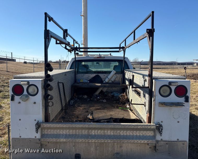 image for item EV2684 2013 Ford F250 Crew Cab utility bed pickup truck