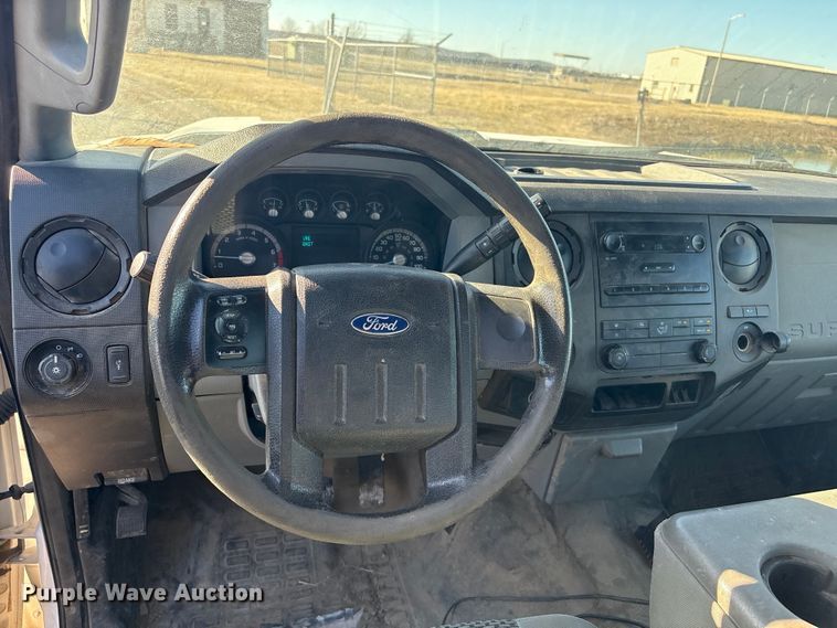 image for item EV2684 2013 Ford F250 Crew Cab utility bed pickup truck