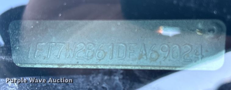 image for item EV2684 2013 Ford F250 Crew Cab utility bed pickup truck