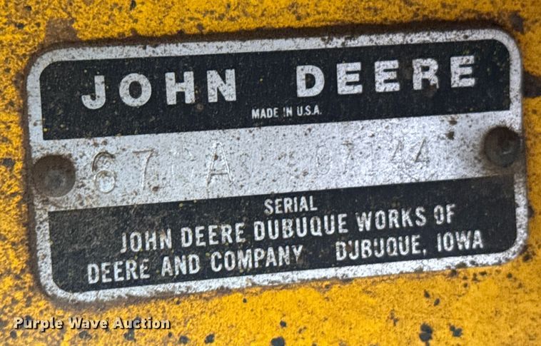 image for item FB0800 John Deere 670-A motor grader