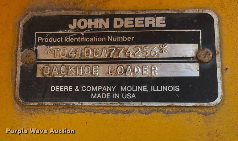 image for item FB3019 John Deere 410C backhoe