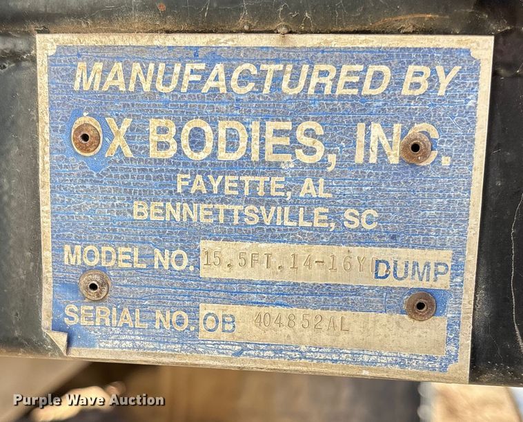 image for item FB3023 2004 Mack CV713 dump truck