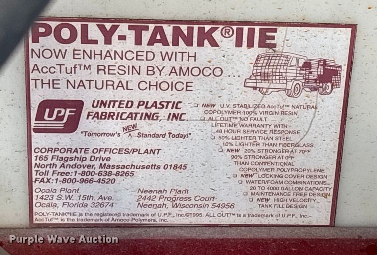 image for item FB3504 1995 Ford F800 pumper fire truck