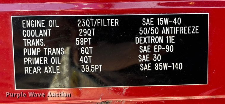 image for item FB3504 1995 Ford F800 pumper fire truck