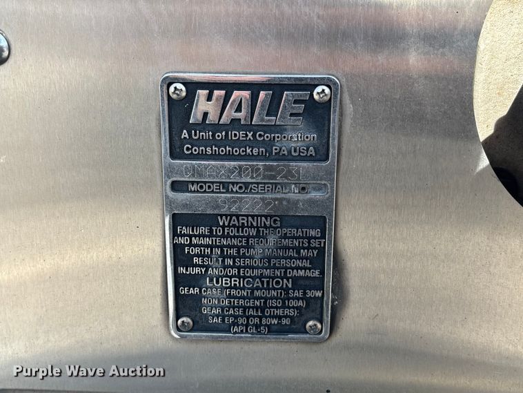 image for item FB3507 2016 Spartan LA41M-2142 pumper fire truck