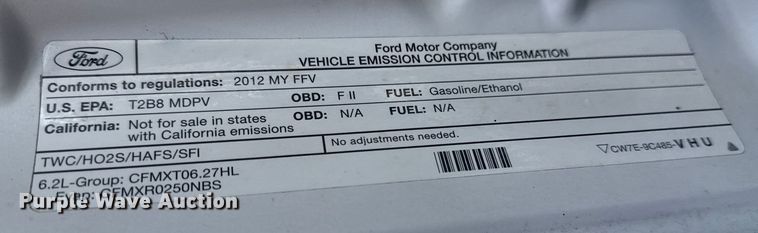 image for item FB8595 2012 Ford F250 Super Duty XL Ext. Cab utility bed pickup truck