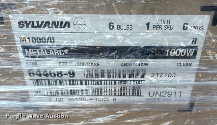 image for item FB8600 (3) pallets of approximately 200 Sylvania H.I.D lamps