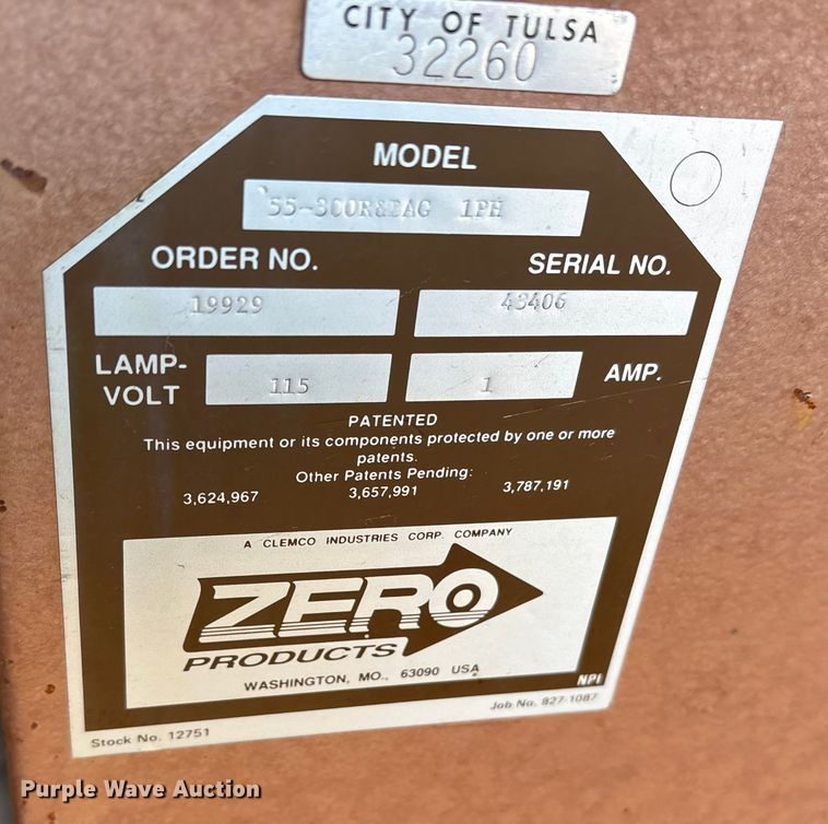 image for item FB8601 Zero 55-300R&DAG 1PH sand blast cabinet