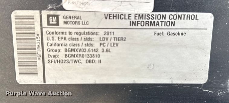 image for item FB8602 2011 Chevrolet Malibu 