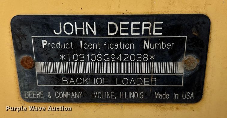 image for item FB8616 2004 John Deere 310SG backhoe