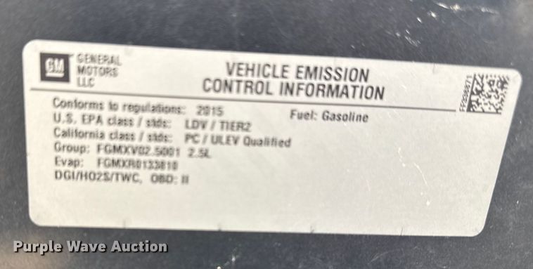 image for item FB8620 2015 Chevrolet Malibu 