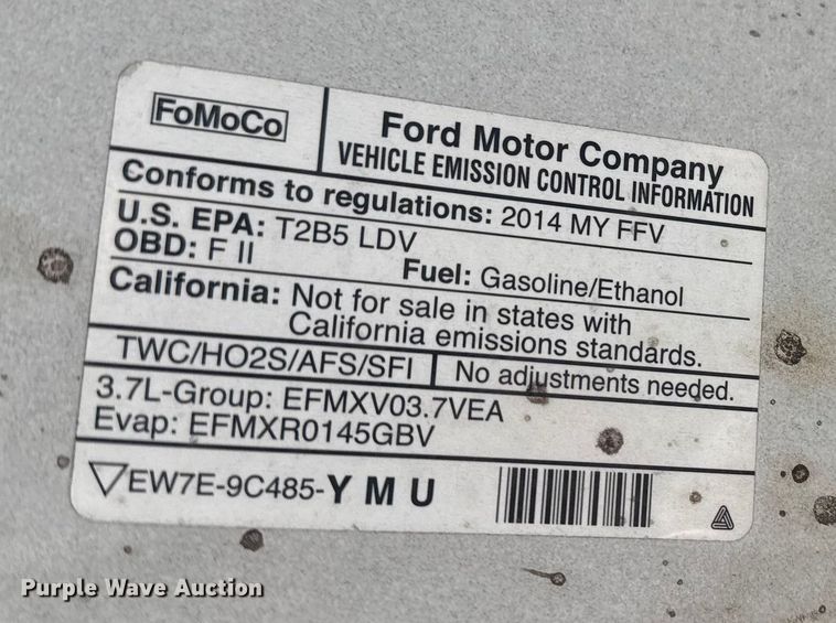 image for item FB8629 2014 Ford Taurus Police Interceptor 