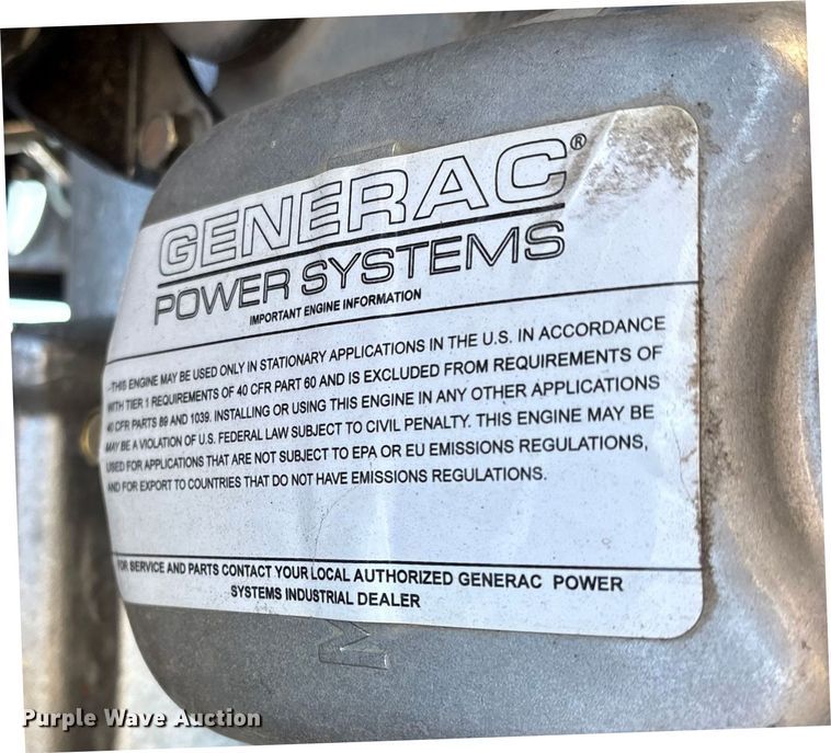 image for item FB8634 2016 Generac 8200200200 generator