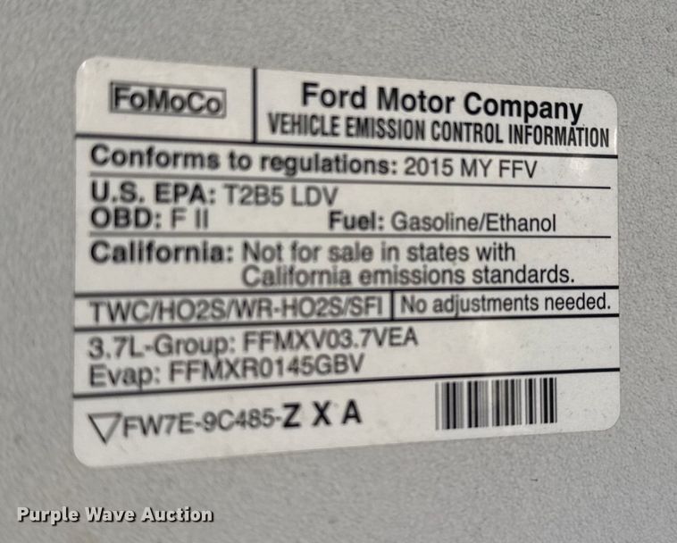 image for item FB8638 2015 Ford Taurus Police Interceptor 