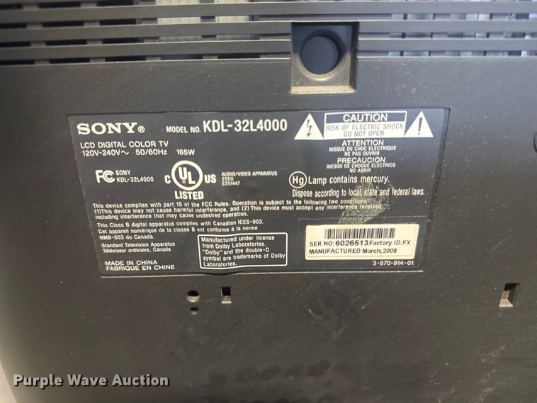 image for item FB8646 (3) TV's