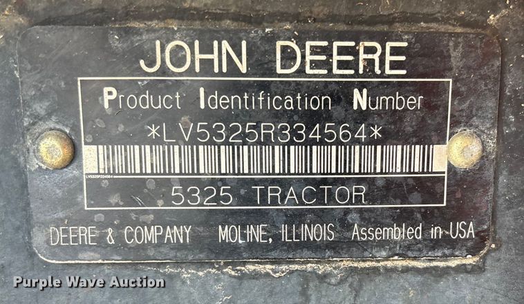 image for item FC1538 2007 John Deere 5325 tractor