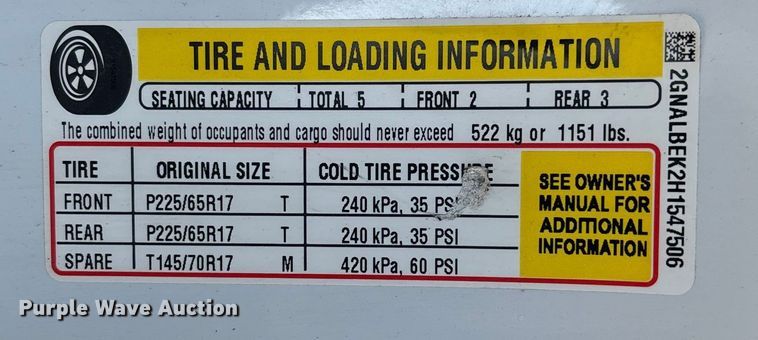 image for item FC1539 2017 Chevrolet Equinox SUV