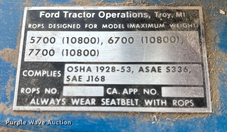 image for item FC1556 Ford 6700 tractor
