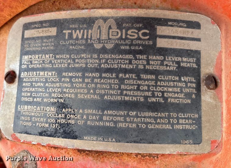 image for item FC1566 Allis-Chalmers irrigation pump