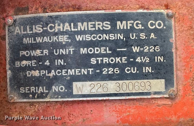 image for item FC1566 Allis-Chalmers irrigation pump