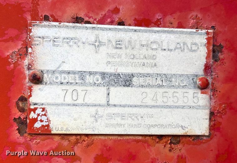 image for item FC1571 Sperry New holland 707 forage harvester