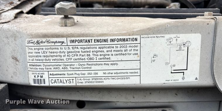 image for item FC1585 2003 Ford E350 Extended van