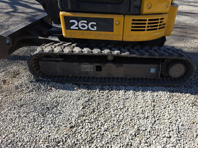 image for item FI0882 2017 John Deere 26G mini excavator